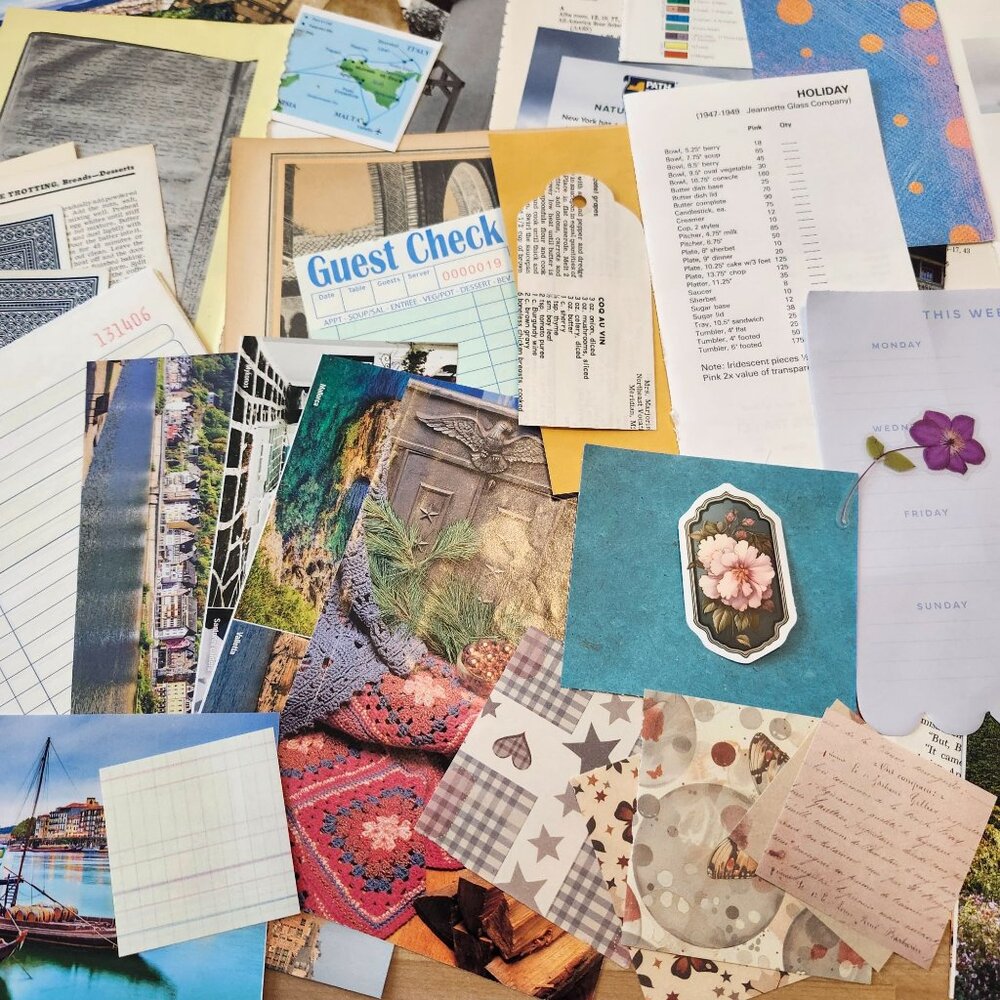 70 + Piece Ephemera Lot Junk Journal Scrapbooking Paper Supplies Mixed Bundle - Picture 5 of 6